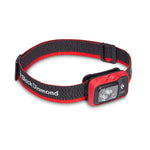 Black Diamond COSMO headlamp in red with adjustable black and red headband