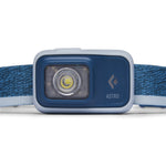 Black Diamond Astro headlamp in blue with LED light and elastic headband
