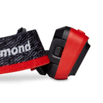Black Diamond Astro 300 headlamp in graphite black with red accents