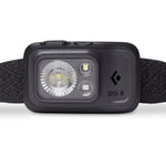 Black Diamond Spot-R rechargeable headlamp in graphite with LED lights and adjustable strap