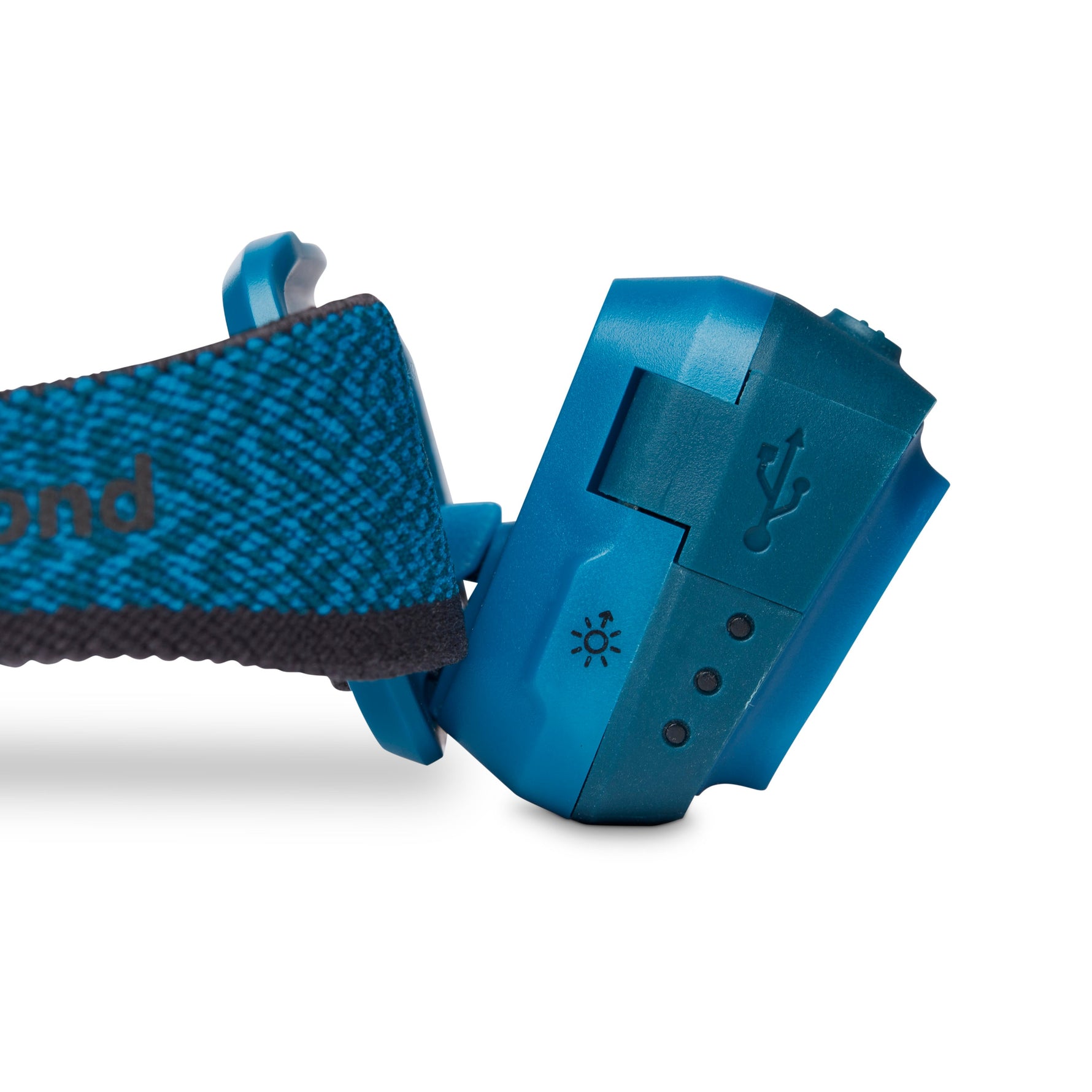 Black Diamond Spot 400-R headlamp in blue with adjustable strap and LED indicators
