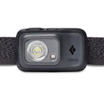 Black Diamond Cosmo-R headlamp in graphite with dual LED lights and fabric headband