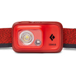 Black Diamond Cosmo-R headlamp in red with dual LED lights and adjustable strap