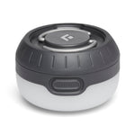 Black Diamond Moji compact LED camping lantern in gray with collapsible design