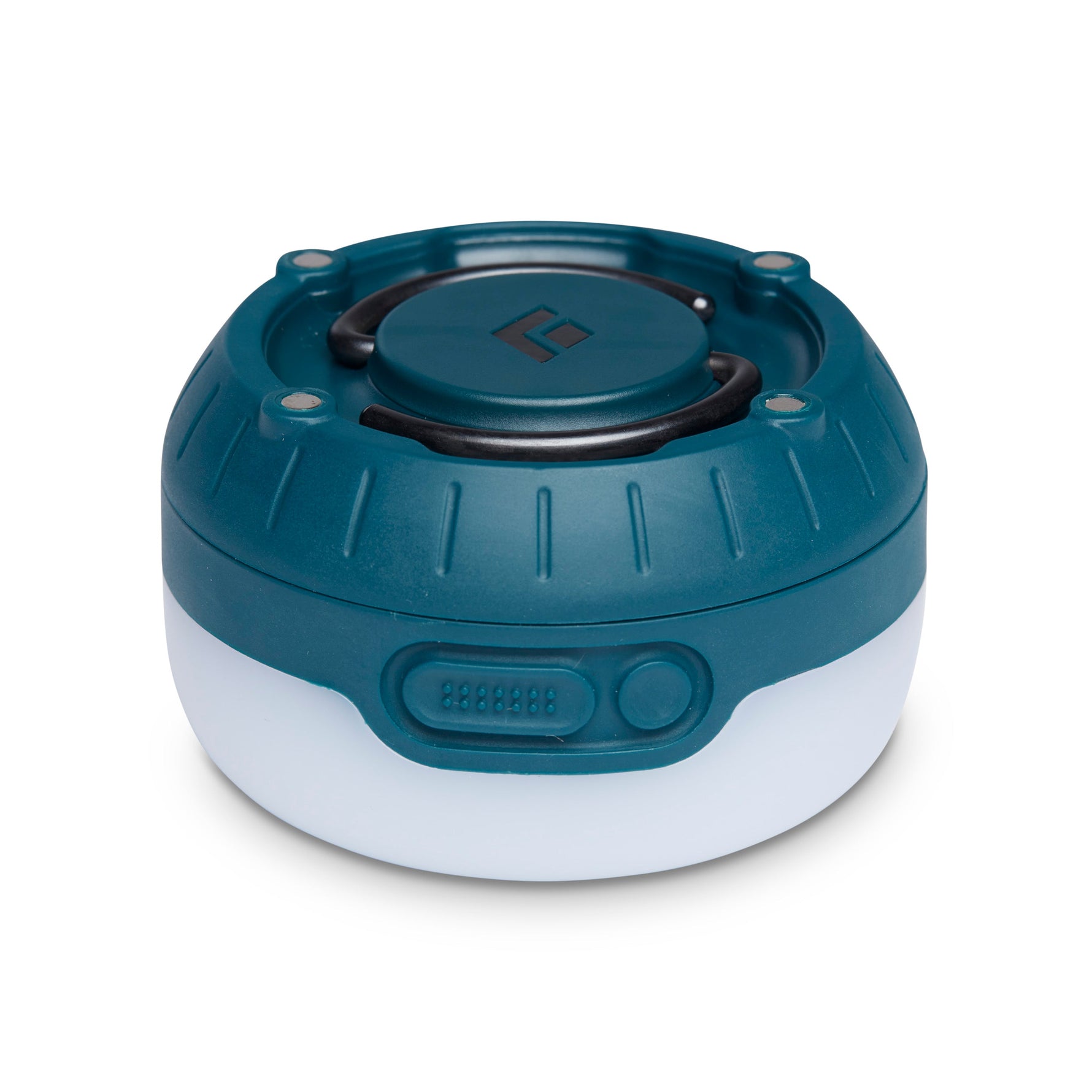 Black Diamond Moji lantern in teal blue color with white light diffuser