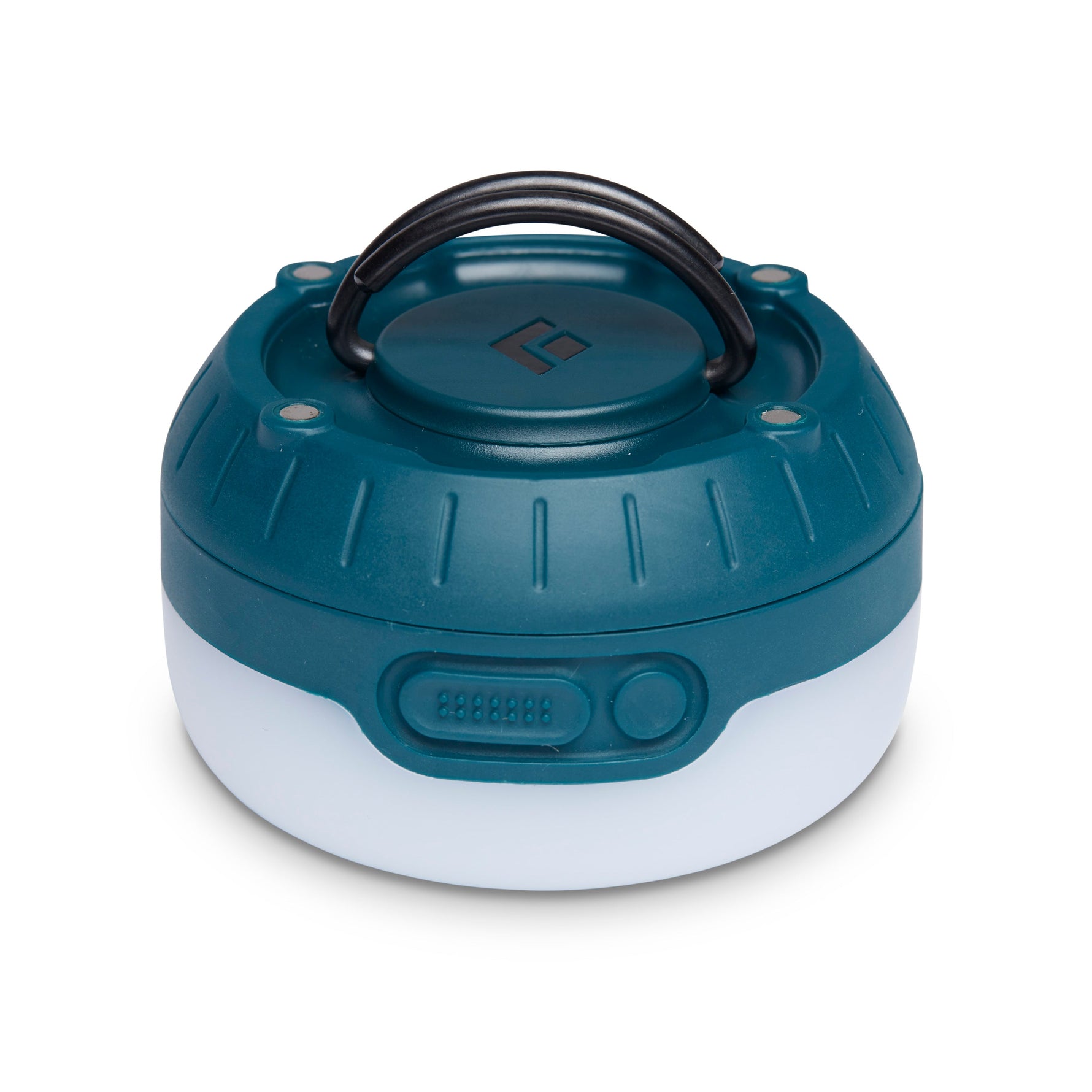 Black Diamond Moji+ rechargeable LED camping lantern in azurite blue with handle