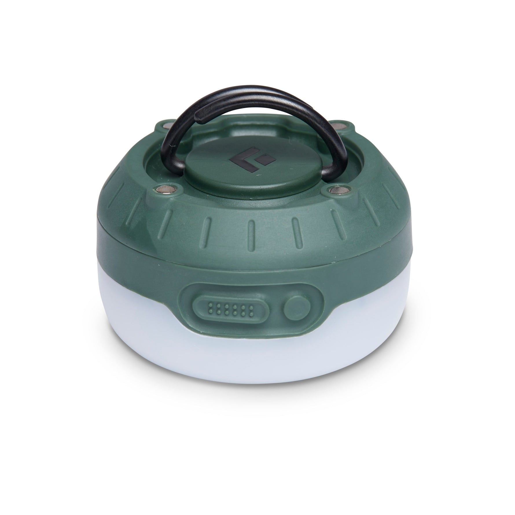 Black Diamond Moji + Lantern in dark green with white base and black handle