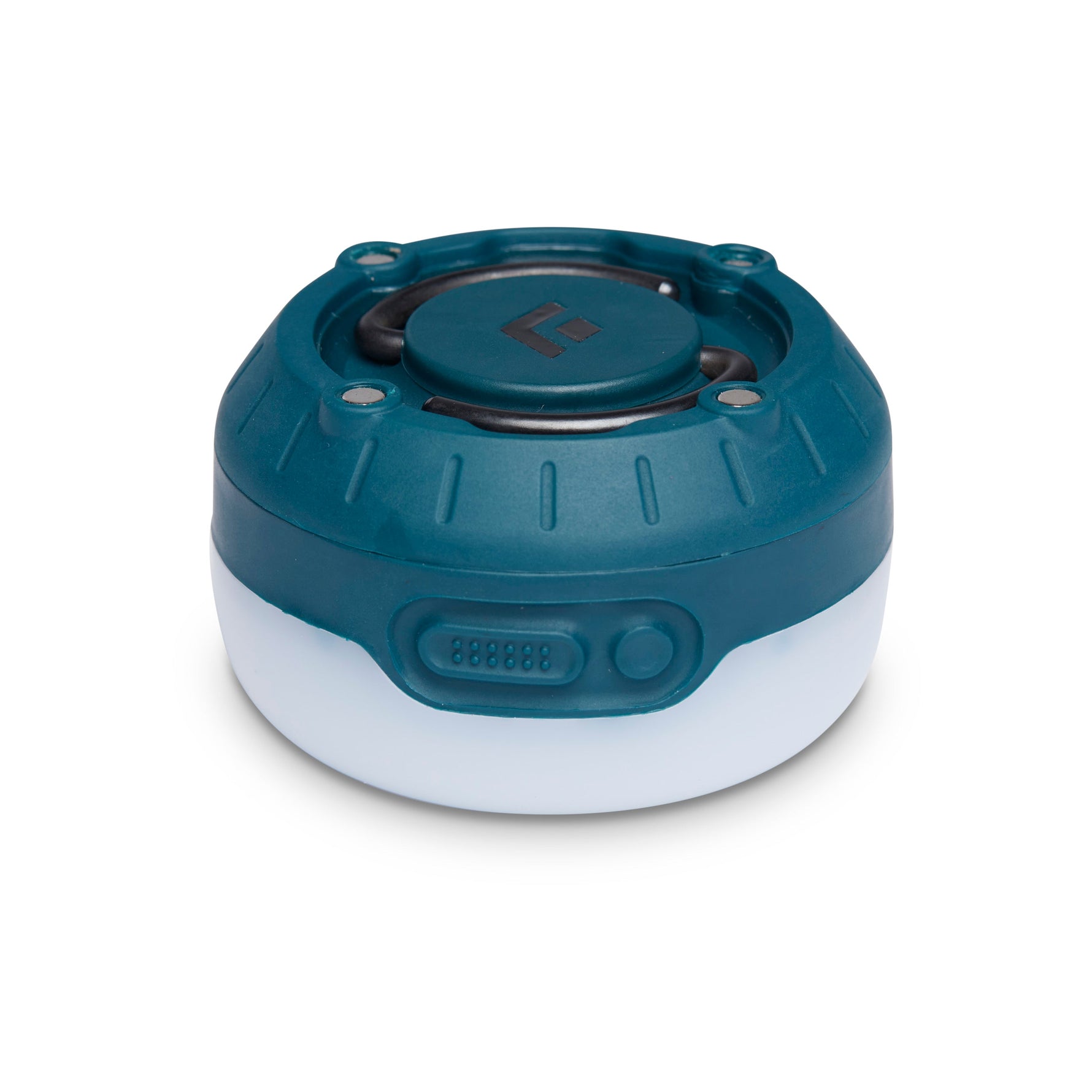 Black Diamond Moji R+ rechargeable lantern in teal blue color with white LED base