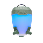 Black Diamond Orbiter 450 lantern in desert sage green with blue LED light
