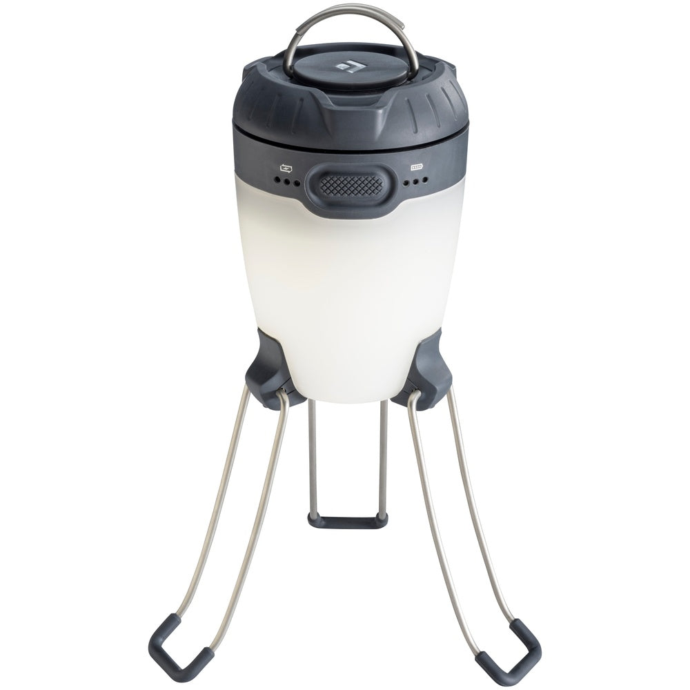 Black Diamond Apollo camping lantern in graphite with folding legs and handle