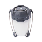 Black Diamond Apollo camping lantern in graphite with white diffuser and folding legs