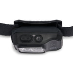 Black Diamond Storm headlamp in black with adjustable strap and LED light