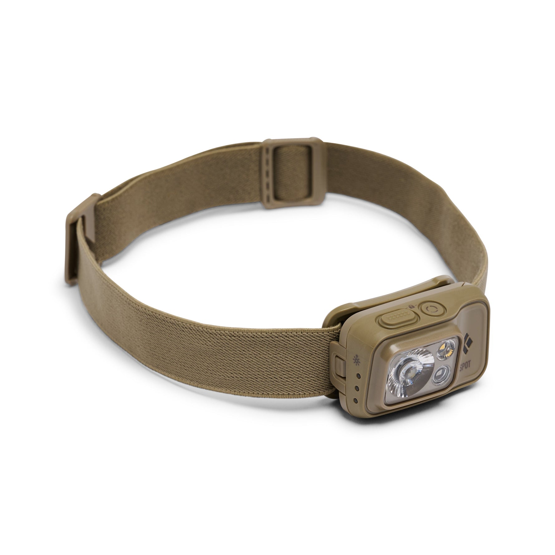 Black Diamond Spot 400 headlamp in dark olive with adjustable strap