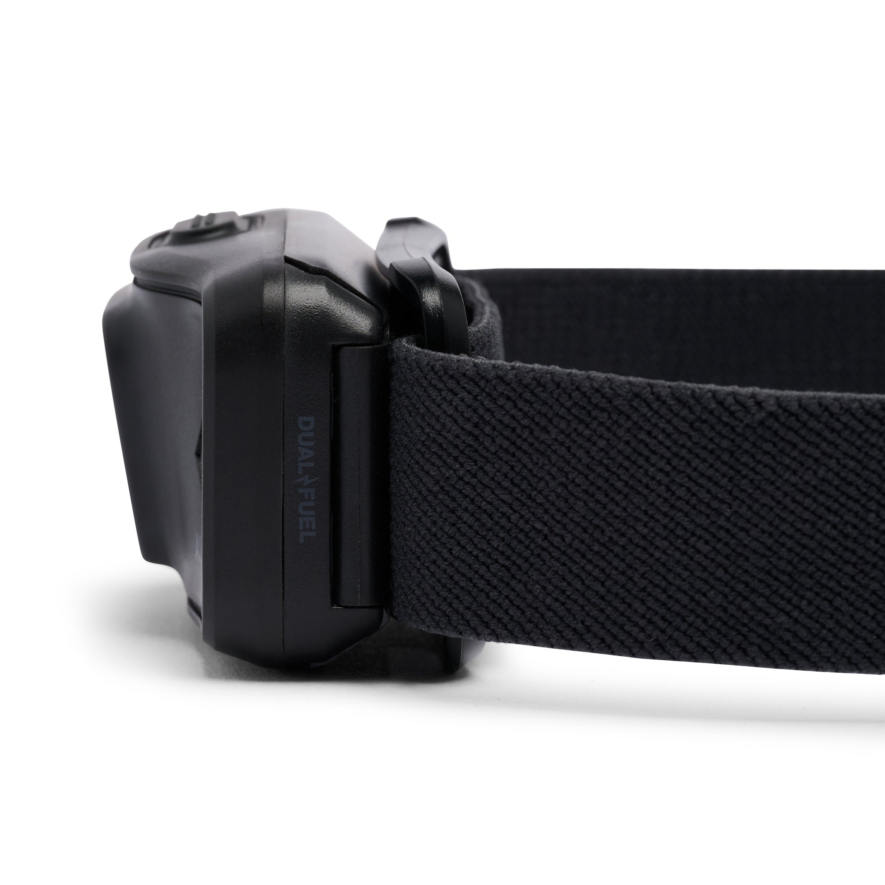 Black Diamond Astro 300 headlamp in graphite color with adjustable black strap