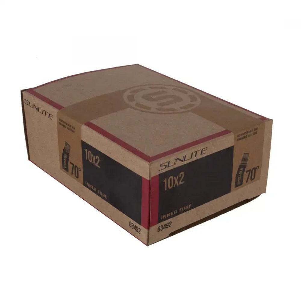 Sunlite 10x2 inner tube in brown cardboard box with maroon label, item 63492