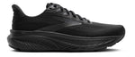 Brooks Ghost 17 men's running shoe in all-black colorway, lateral side view