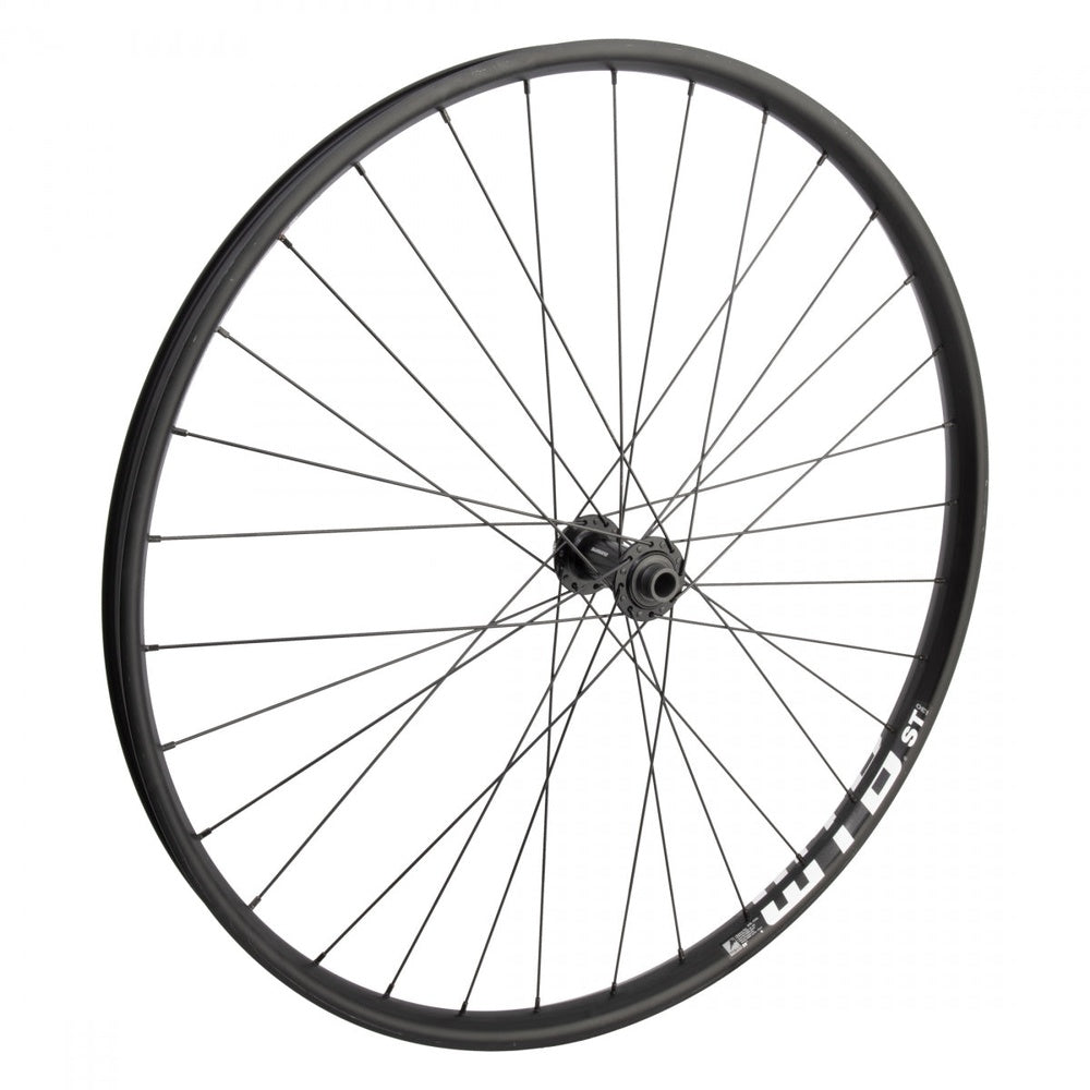 WTB ST i30 29-inch black front mountain bike wheel with disc brake hub