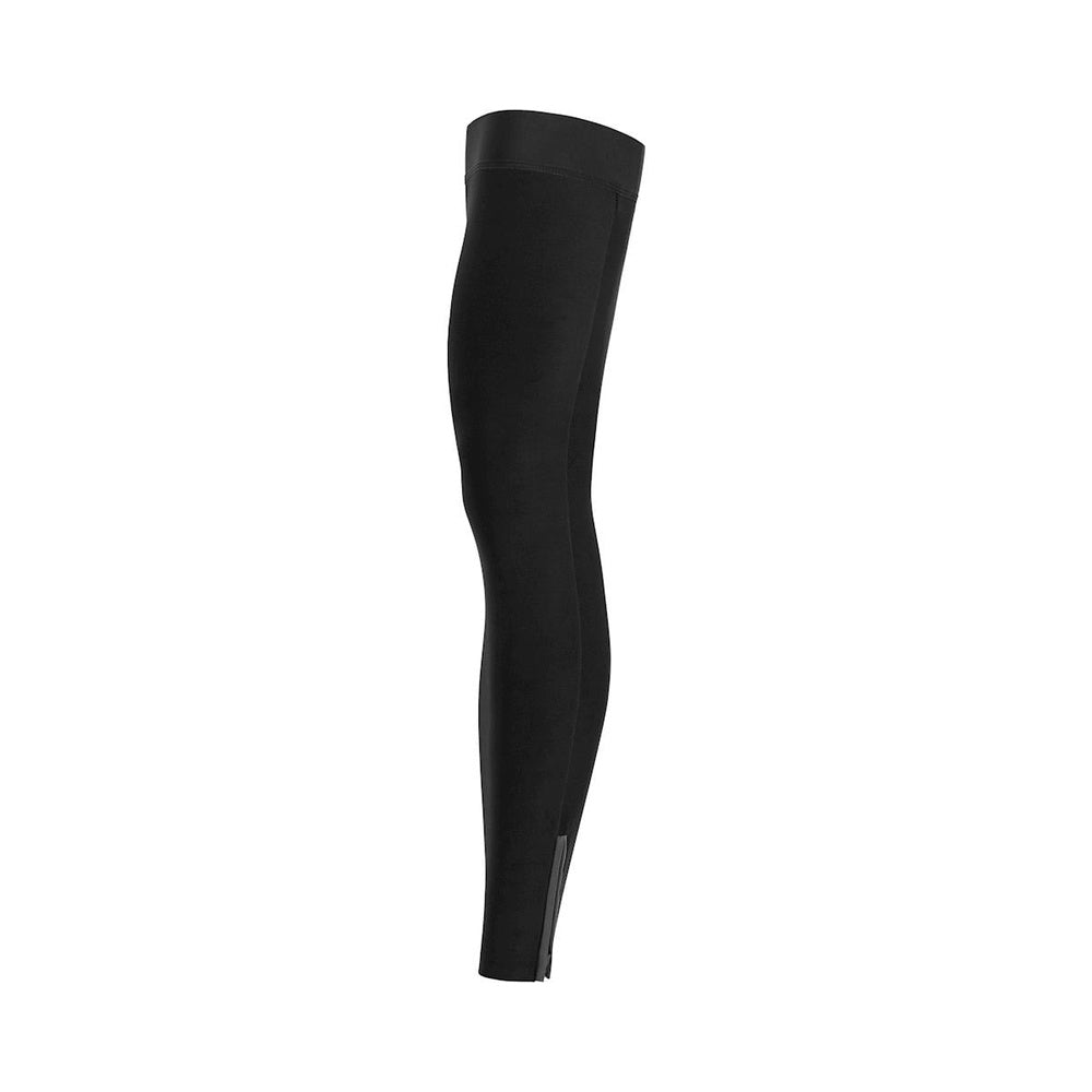 Black Specialized Therminal engineered leg warmers on clean white background