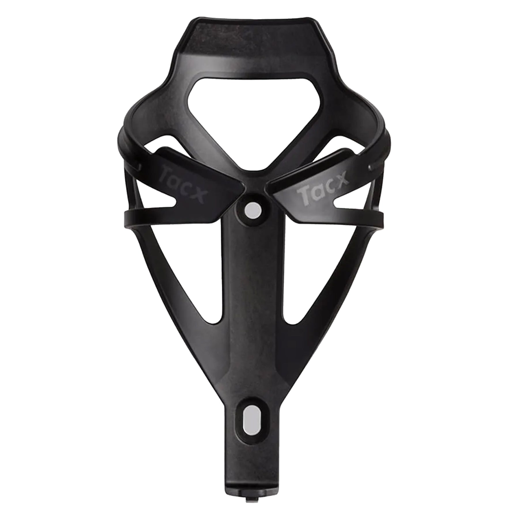Tacx Deva carbon fiber bicycle bottle cage in black with aerodynamic design