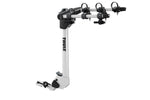 Thule Helium Pro 3-bike hitch rack in silver aluminum with black mounting hardware