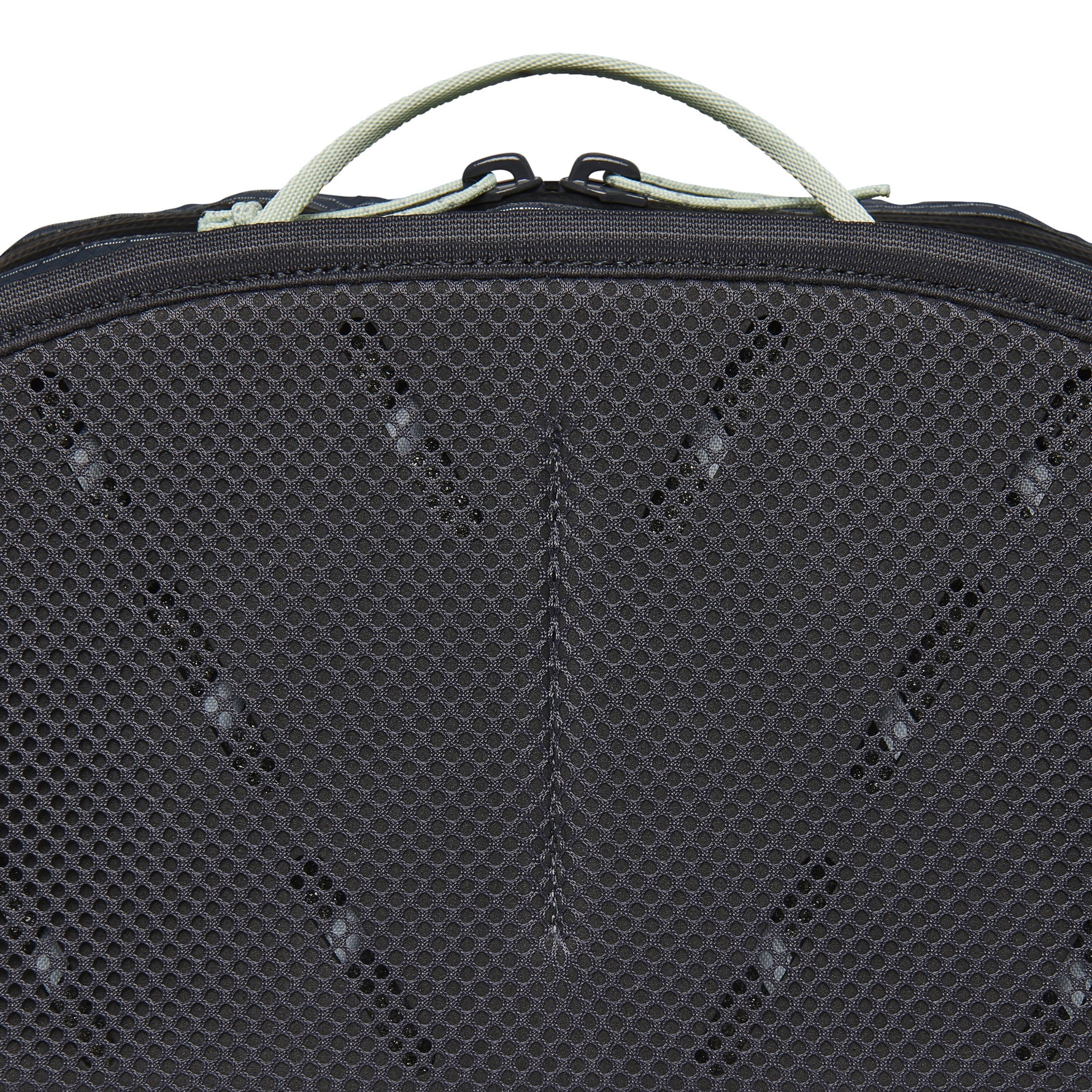 Black Diamond Pursuit 6 waist pack in carbon-foam green showing textured mesh back panel
