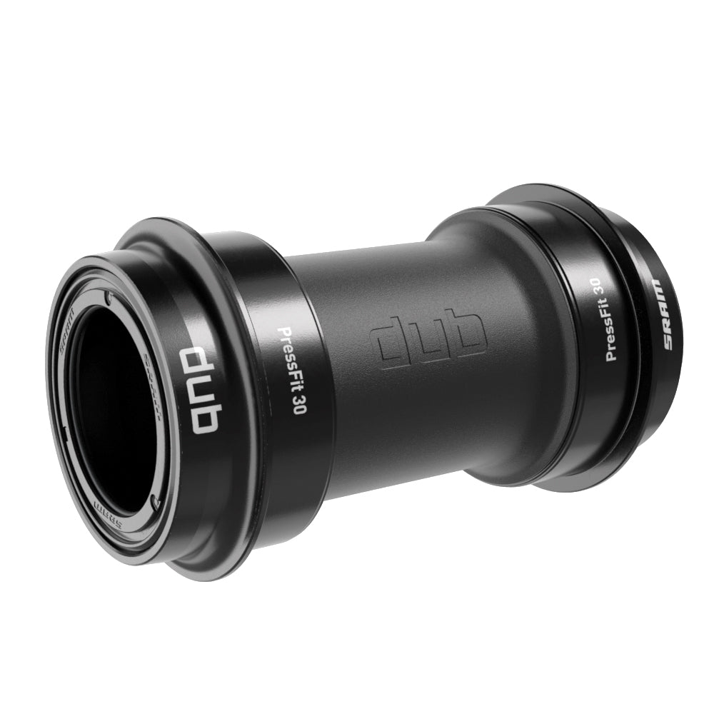 SRAM DUB PF30 Road Bottom Bracket in black anodized finish