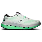 On Cloudrunner 3 Max running shoe in white and verdite green, lateral side view