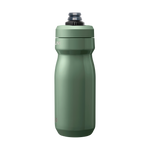 CamelBak Podium Steel 18oz insulated bike bottle in sage green with sport cap