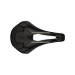 Fizik Tempo Argo R1 bicycle saddle in black with professional studio lighting