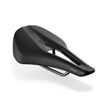Fizik Tempo Argo R3 bicycle saddle in black with perforated top and carbon rails