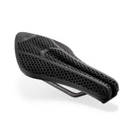 Fizik Transiro Aeris bike saddle with black honeycomb pattern and ventilation channels