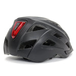 Black Cannondale Quick adult cycling helmet with red taillight and ventilation ports