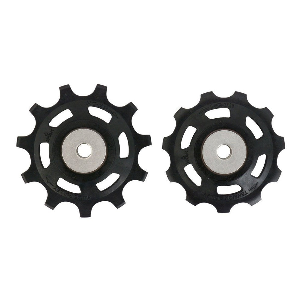 Shimano RD-M8000 black guide and tension pulley unit set, 11-speed compatible