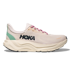 HOKA Arahi 8 Women's running shoe in rose cream colorway with mint accents