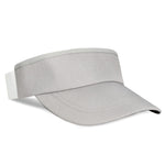 Headsweats visor in light grey color with clean white background studio shot