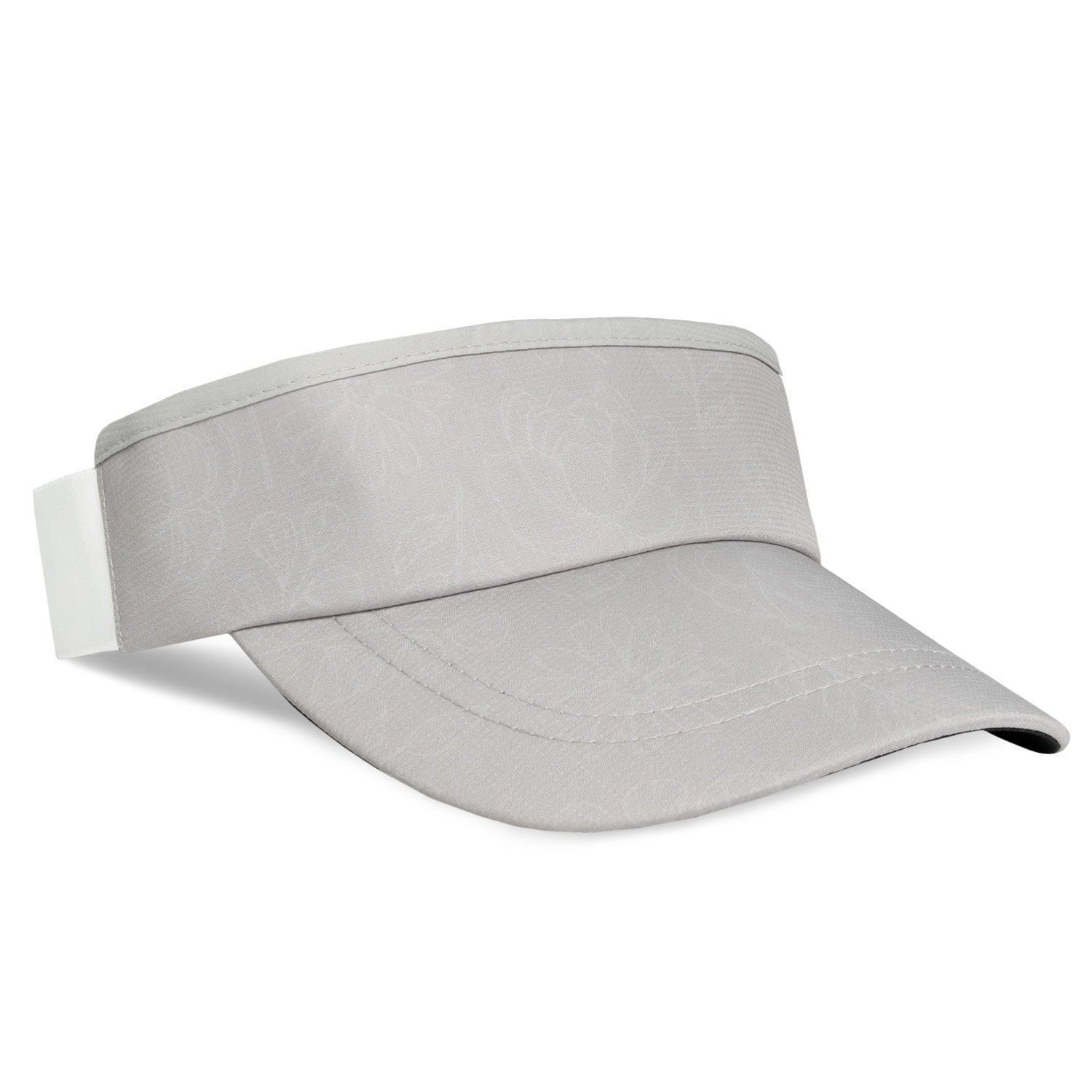 Headsweats visor in light grey color with clean white background studio shot