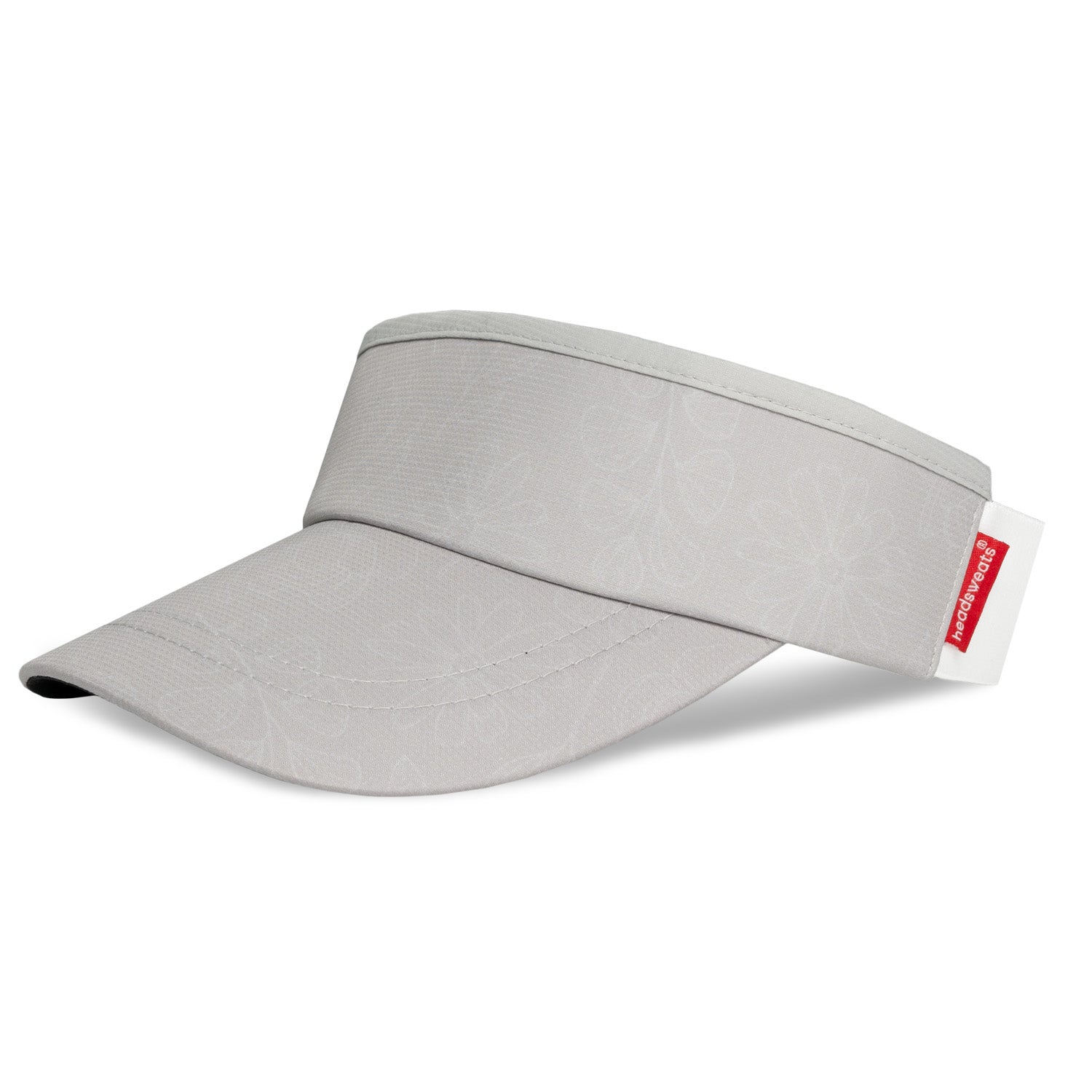Headsweats grey visor with clean studio lighting on white background
