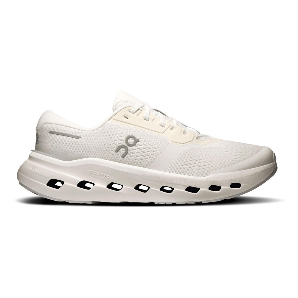 On Cloudrunner 3 men's running shoe in glacier white with alloy gray accents