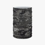 Buff Cool Net UV+ neck gaiter in gray bark camouflage pattern