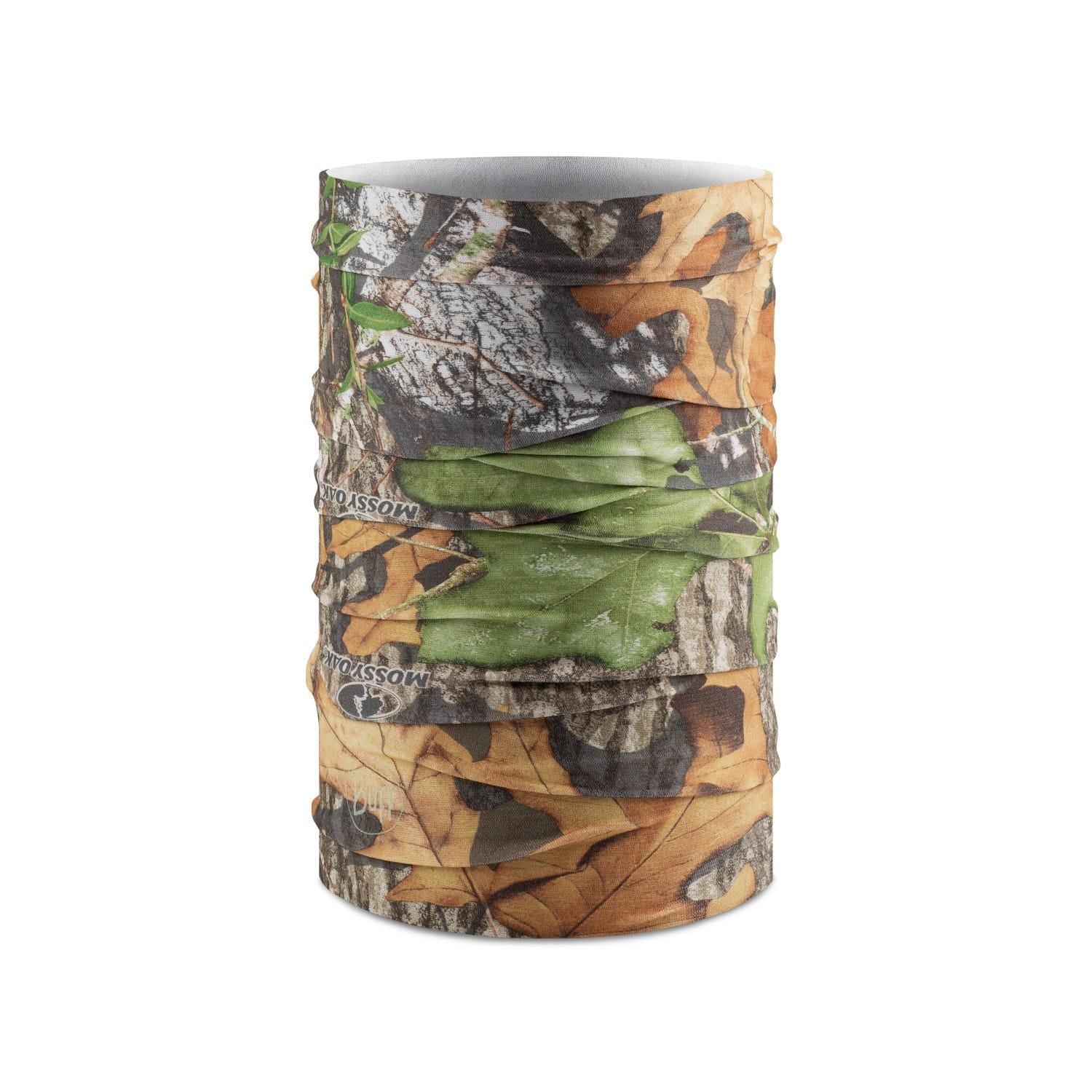 Buff Cool Net UV+ neck gaiter in Mossy Oak Obsession camouflage pattern