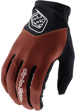 Troy Lee Designs Ace 2.0 Glove in rust orange with black palm and white logo