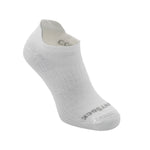 Wrightsock Coolmesh II tab length anti-blister sock in light grey and white