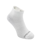 Wrightsock Coolmesh II quarter length anti-blister sock in cloud gray color