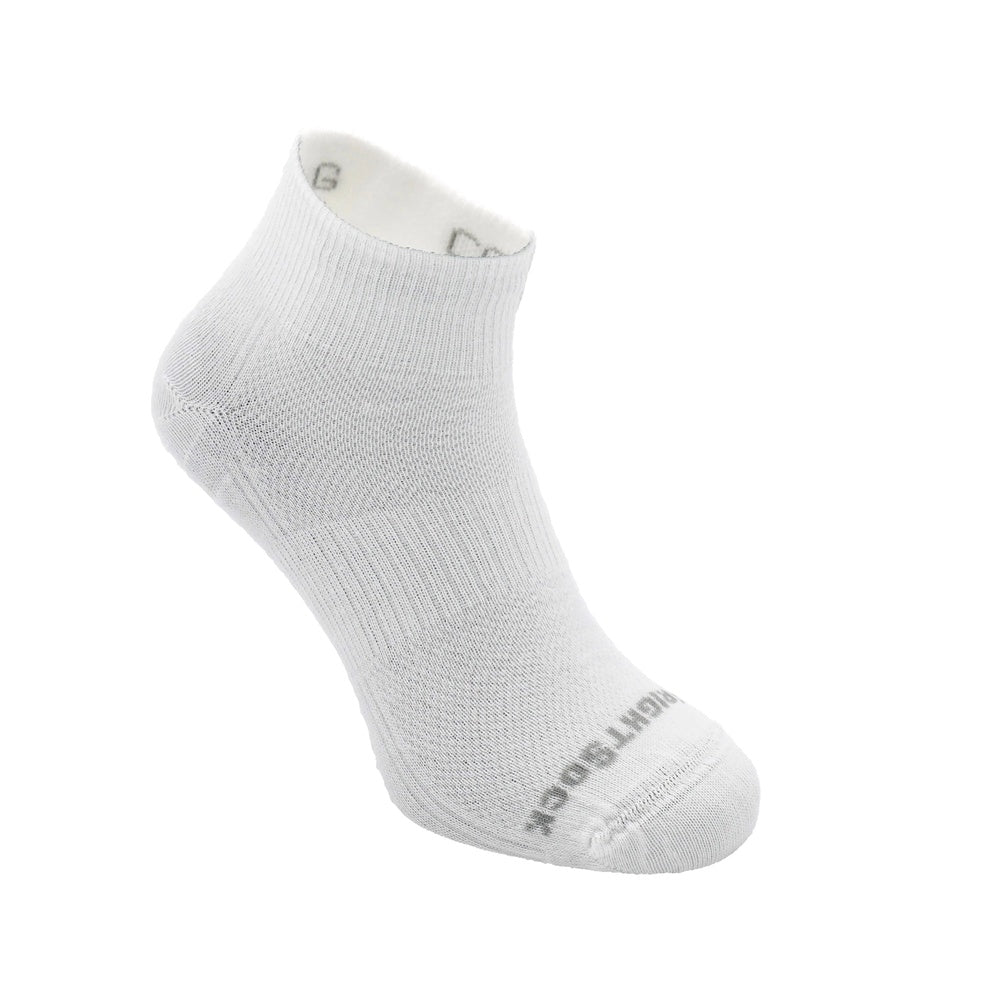 Wrightsock Coolmesh II quarter length anti-blister sock in steel grey