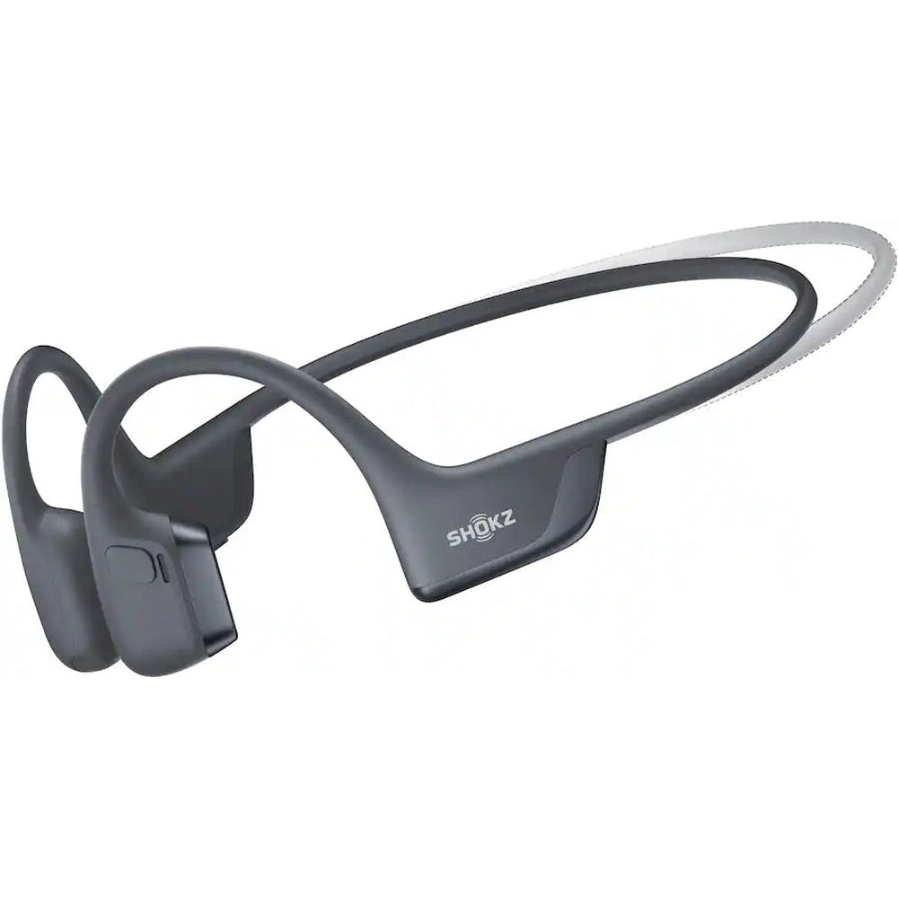 Shokz OpenRun Pro 2 bone conduction headphones in black with wraparound design