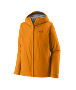 Patagonia Men's Torrentshell 3L hooded rain jacket in Autumn Orange color
