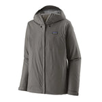 Patagonia Torrentshell 3L Rain Jacket in Seabird Grey with hood up