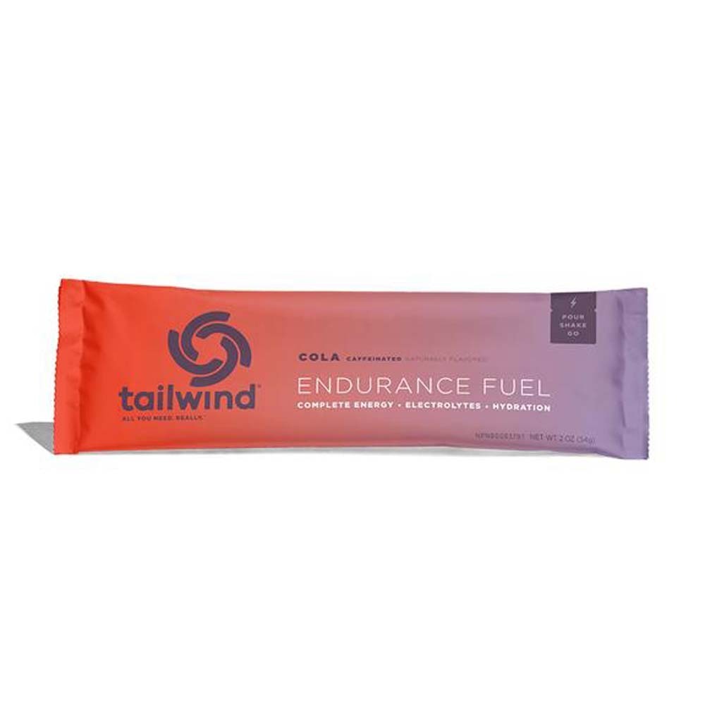 Tailwind Endurance Fuel Cola caffeinated single serve stick packet red purple gradient