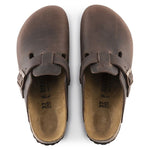 Birkenstock Boston clogs in Habana oiled leather with cork footbed