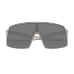Oakley Sutro sunglasses with grey metal frame and dark grey lenses